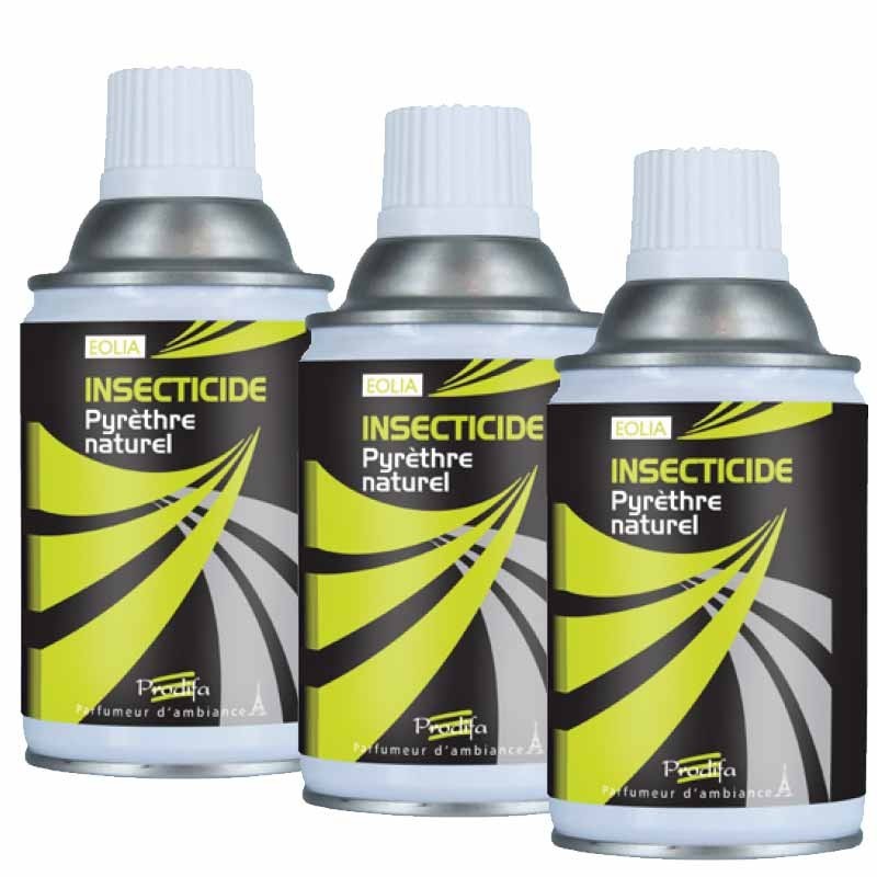 3 Aérosols au Pyrèthre Naturel x250ml- insecticide naturel efficace anti-punaises,  mouches, moustiques, puces, moucherons, anti-insectes 250 ml (3) :  : Epicerie